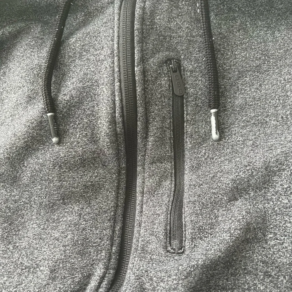 CSG Champs Sports Gear Men’s Dark Heather Gray Full Zip Up Hoodie - Picture 8 of 8